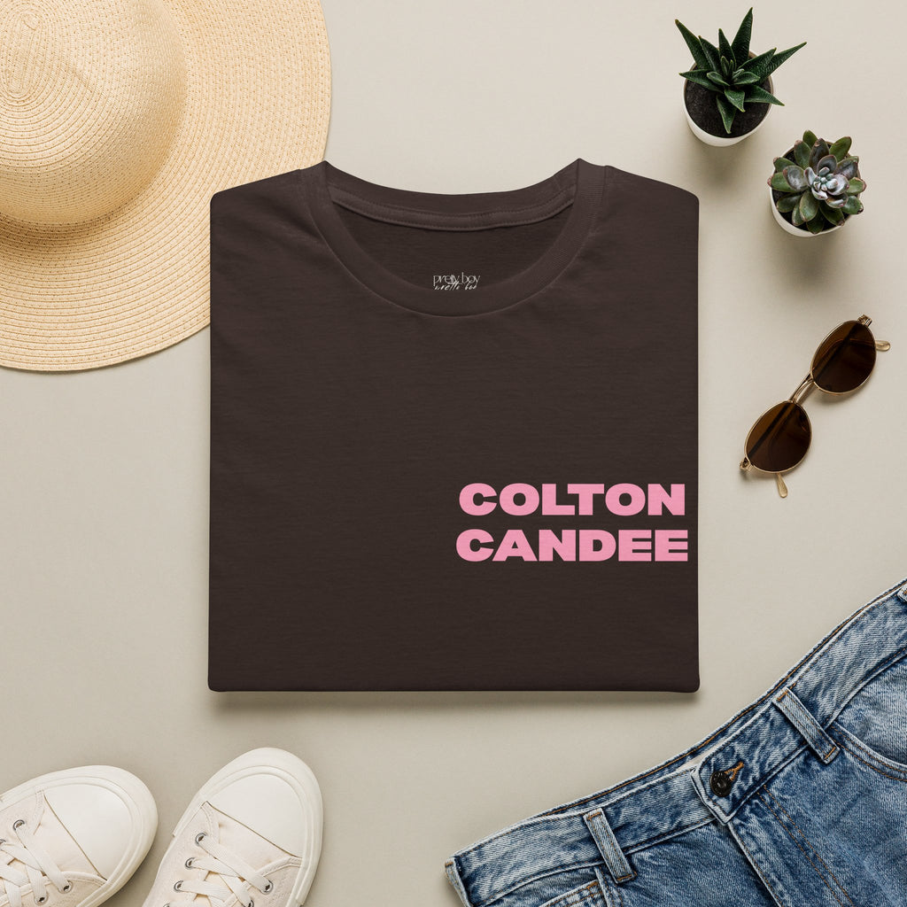 Colton Candee Pink Logo T‑Shirt