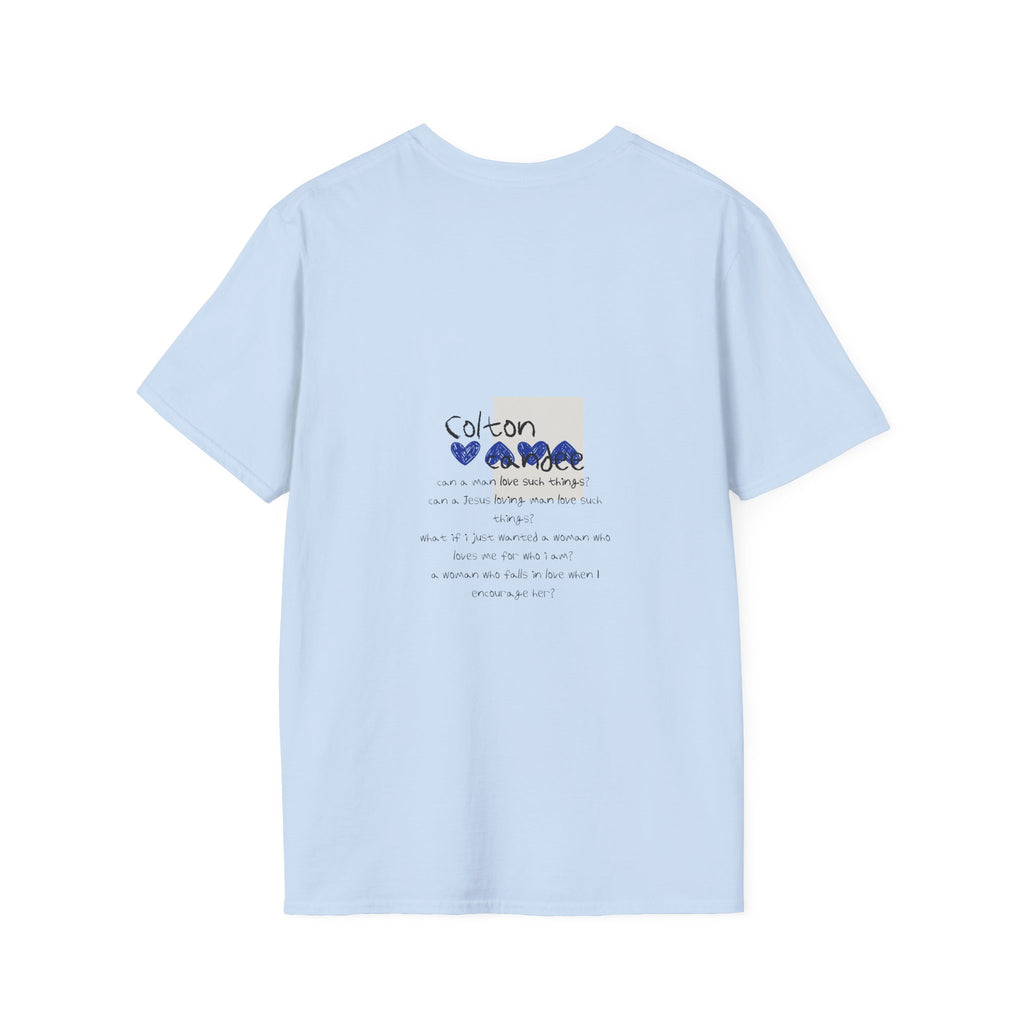 I Love Jesus T-Shirt — Blue Heart Faith Graphic Tee