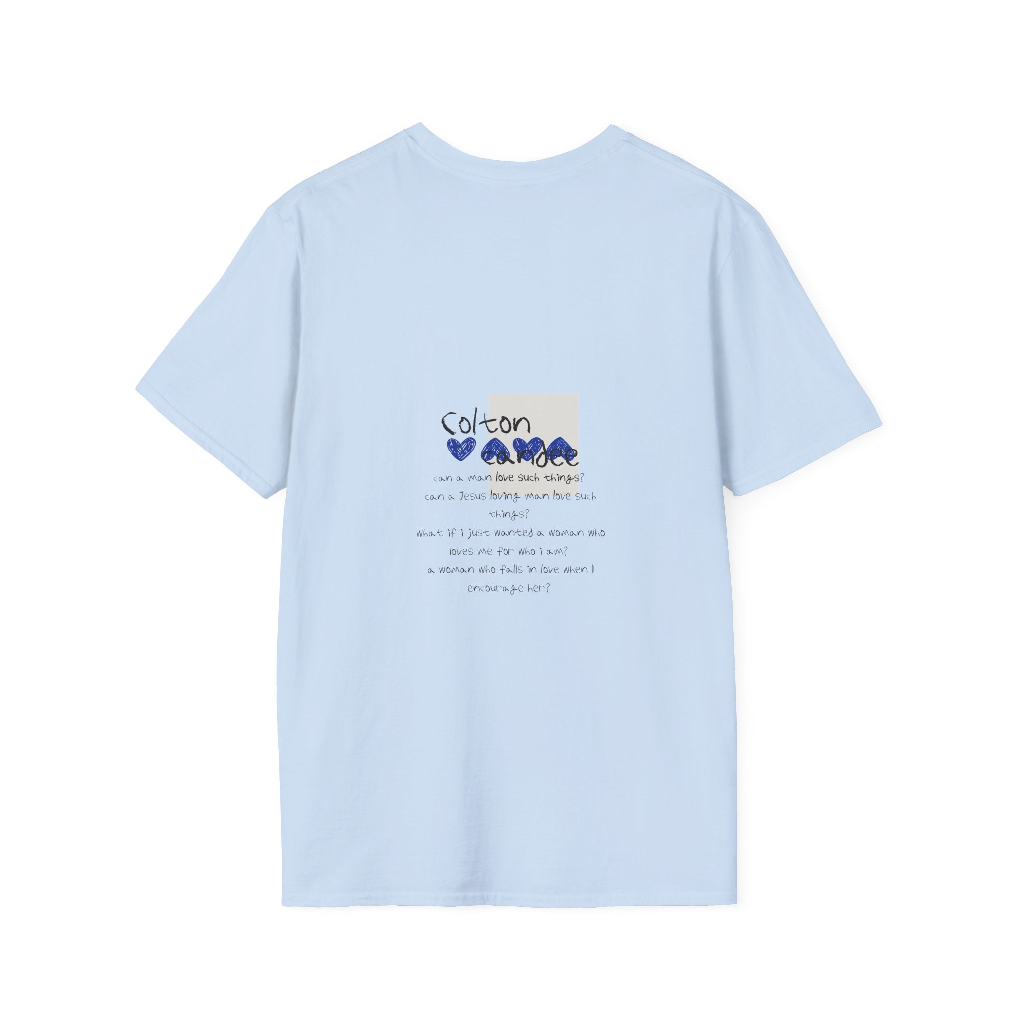 I Love Jesus T-Shirt — Blue Heart Faith Graphic Tee