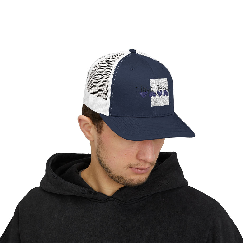 Jesus Wave Snapback Trucker Cap – Christian Mesh Hat