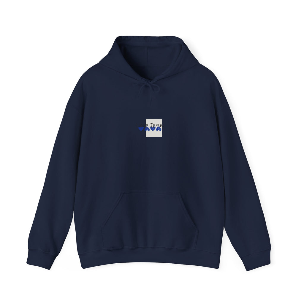 Blue Heart Poetry Hoodie — 'colton candee' Minimalist Graphic Pullover