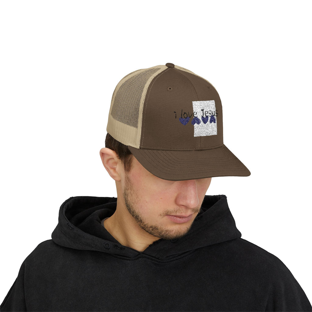 Jesus Wave Snapback Trucker Cap – Christian Mesh Hat