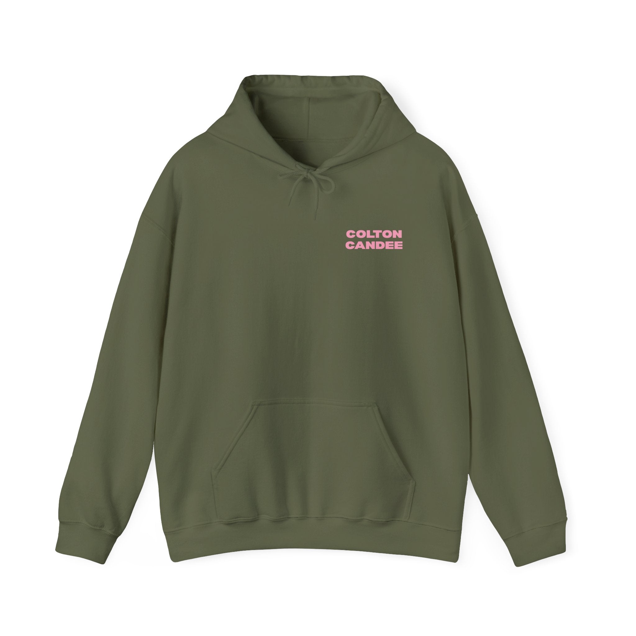 Colton Candee Hoodie | Pink Block Text Pullover