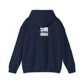 Blue Heart Poetry Hoodie — 'colton candee' Minimalist Graphic Pullover