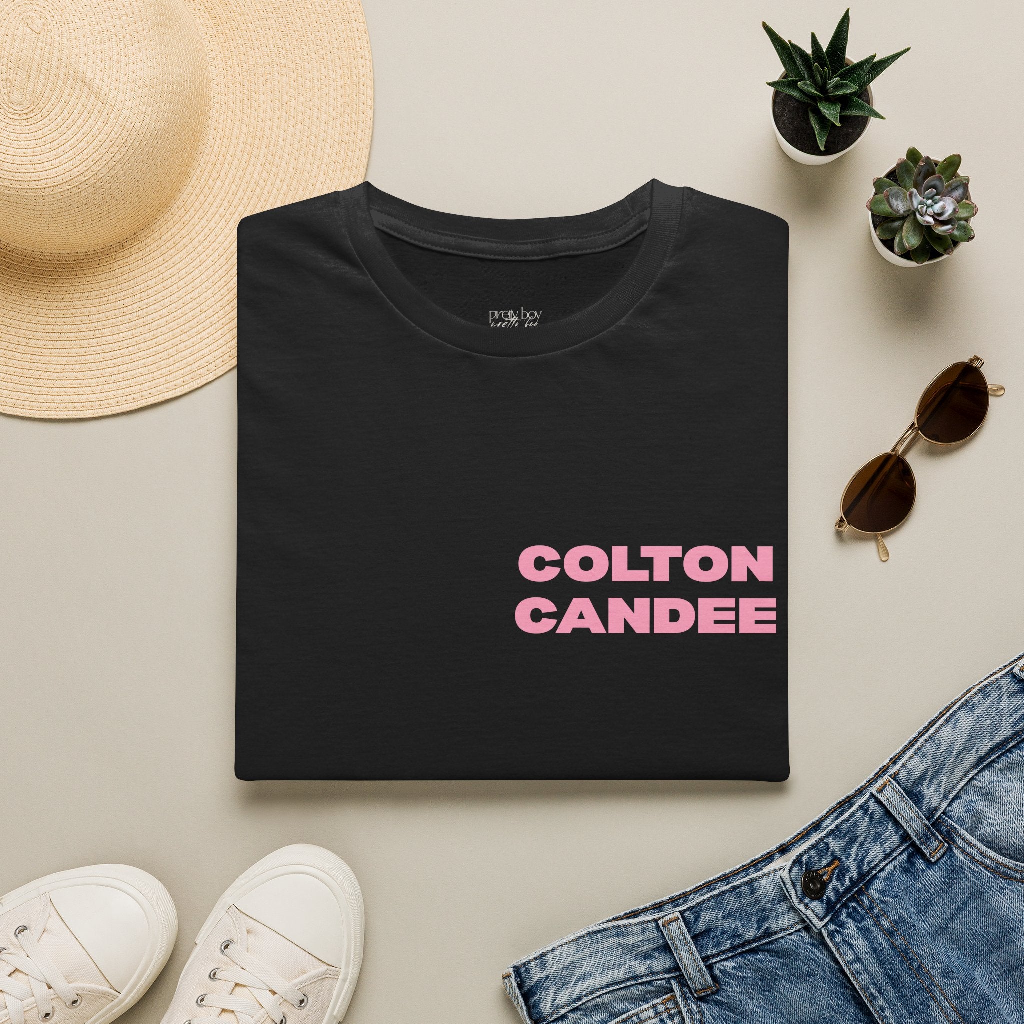 Colton Candee Pink Logo T‑Shirt