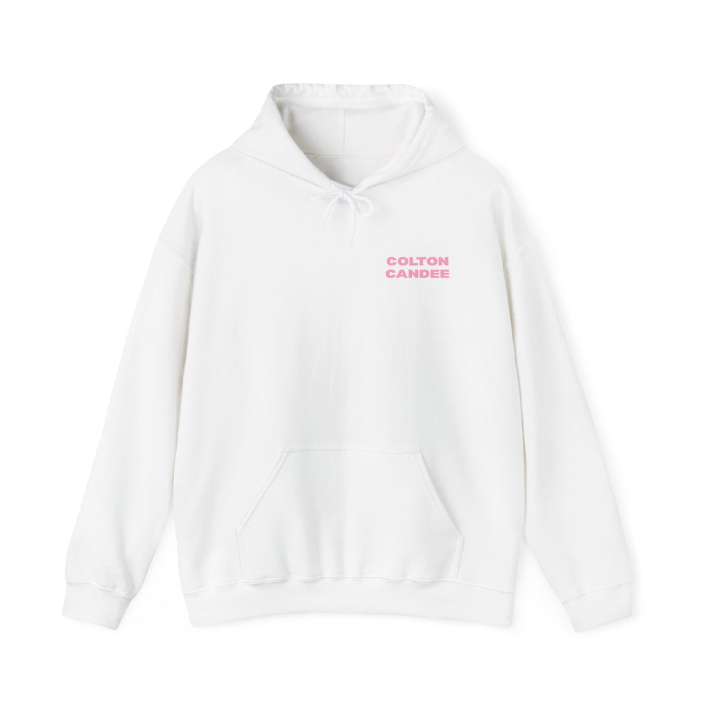 Colton Candee Hoodie | Pink Block Text Pullover