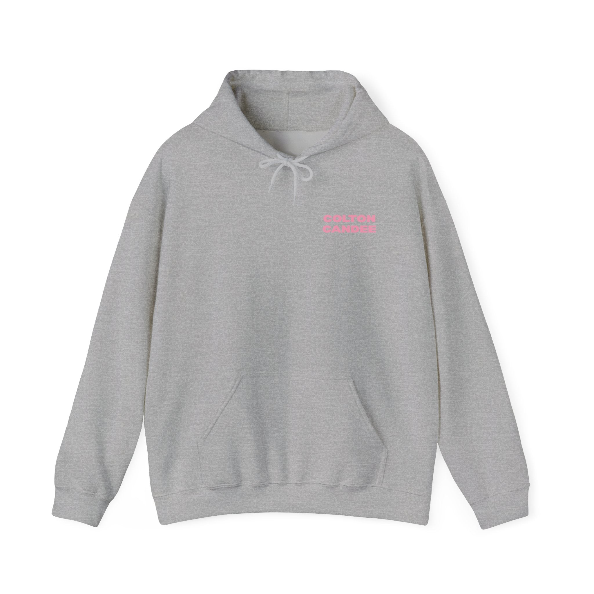 Colton Candee Hoodie | Pink Block Text Pullover
