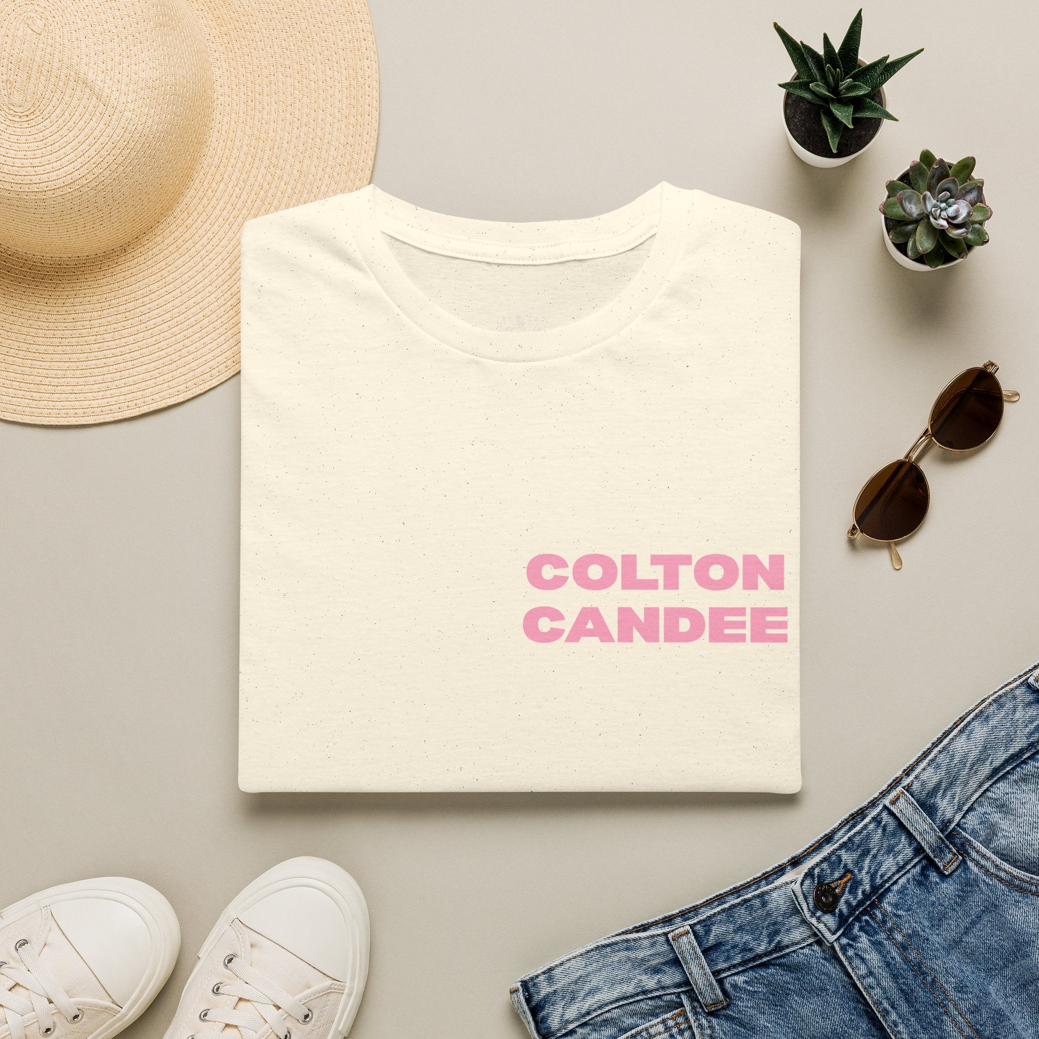 Colton Candee Pink Logo T‑Shirt